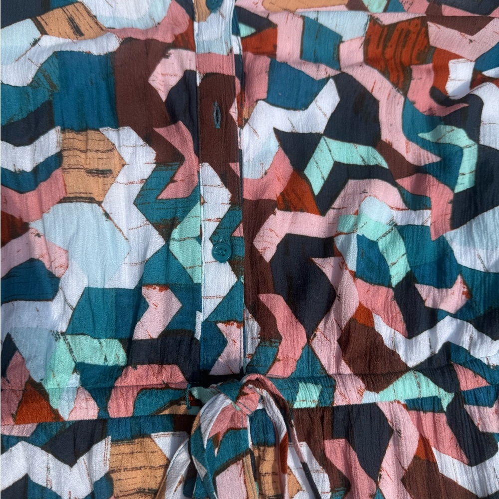 Multicolor romper plus size - Picture 8 of 9